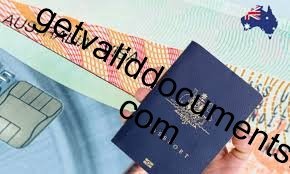 Australian visa stamp in passport - official entry approval