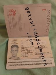 Original Danish passport with biometric chip, barcode, and NFC