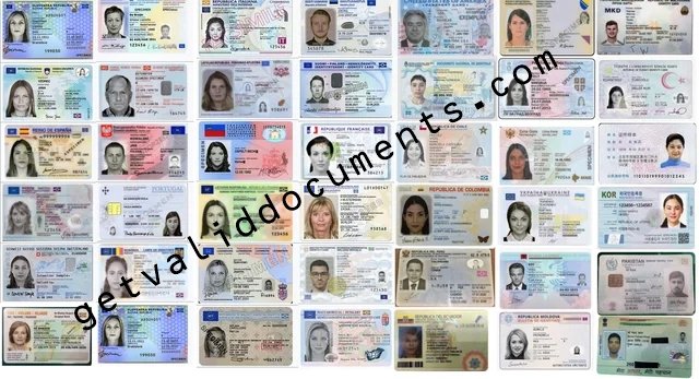 Valid European Union ID card with photo and barcode for identity use