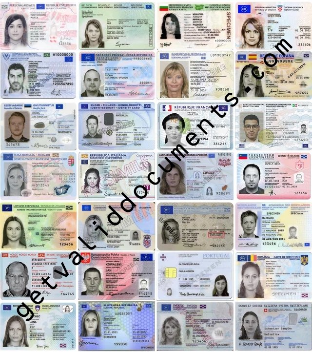 Buy EU ID card online – real biometric identity card with MRZ and chip