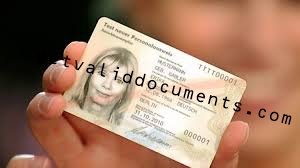 Official German ID card with photo, biometric chip, and NFC for legal EU identification