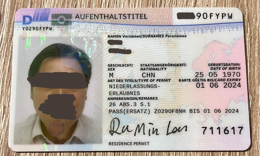 Buy genuine German residence permit online with fast and secure delivery.