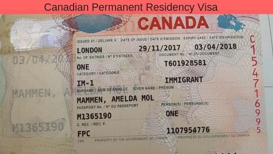 Apply for Canada Permanent Residency Visa – Fast Online Application