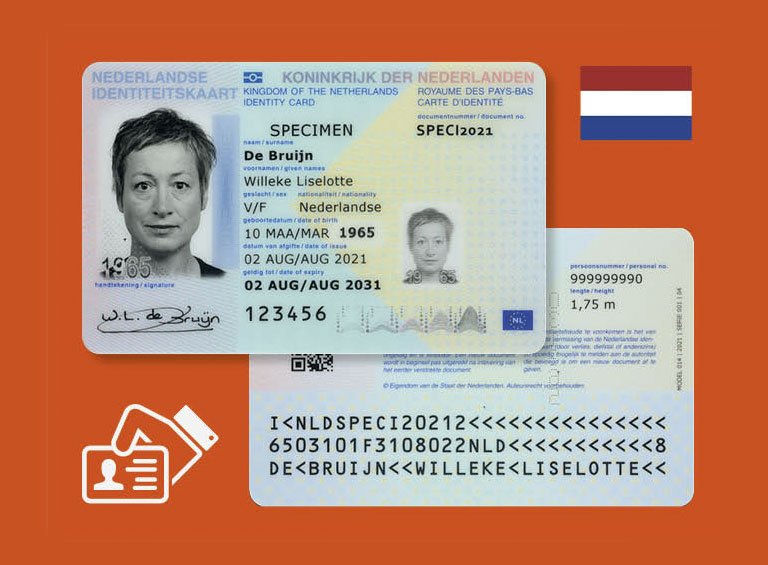 Genuine Netherlands residence card for immigration and legal purposes