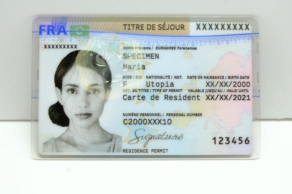 Real French Residence Permit Carte de Séjour for expats and students