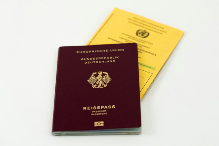 German passport application ready for fast processing