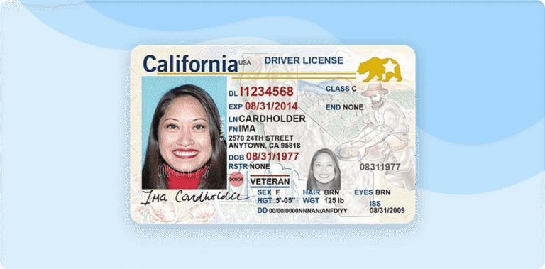 Teen holding California learner permit